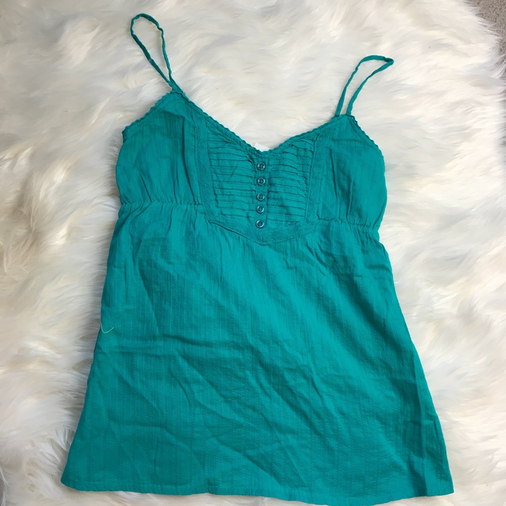 Turquoise summer tank top